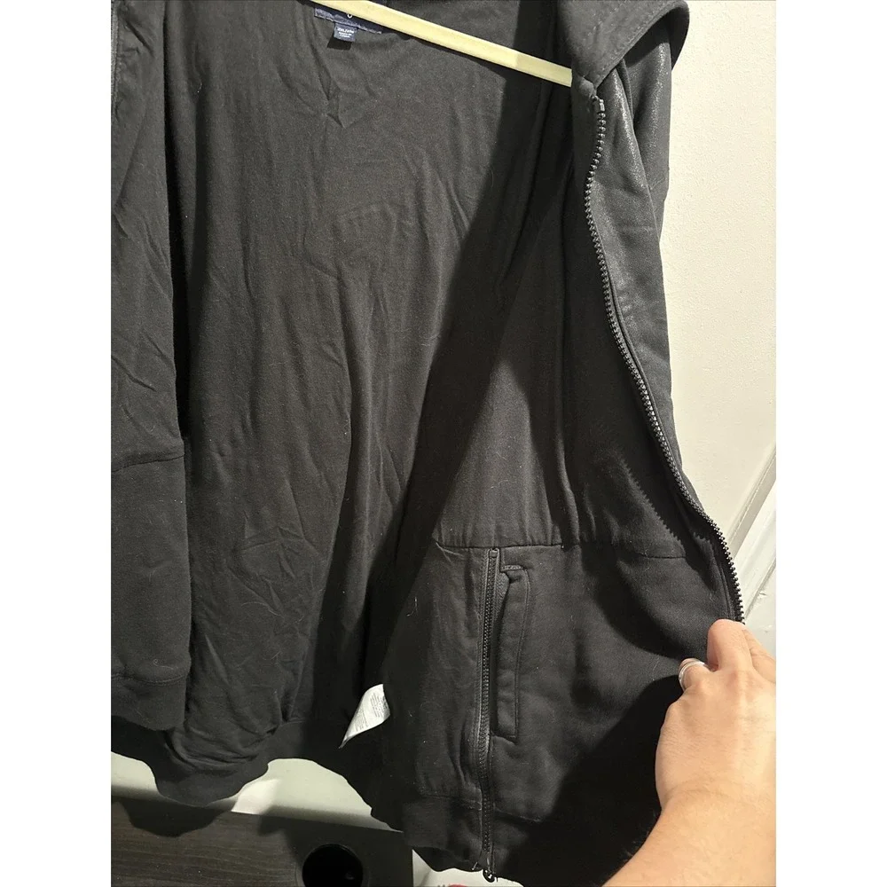 True Religion Mens World Tour Black Hoodie Size 2XL Excellent RN# 112790